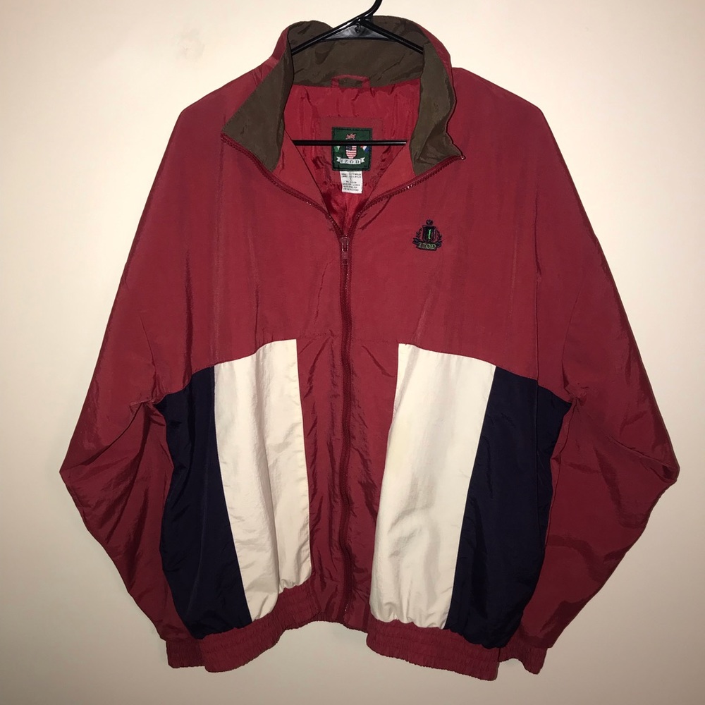 Vintage 90s Izod Windbreaker Jacket